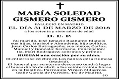María Soledad Gismero Gismero
